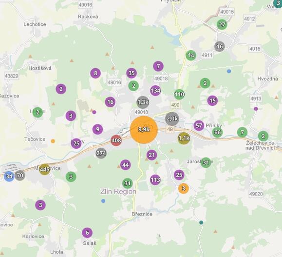 Pocitová mapa zkušeností mladých lidí s veřejným prostorem (↗)