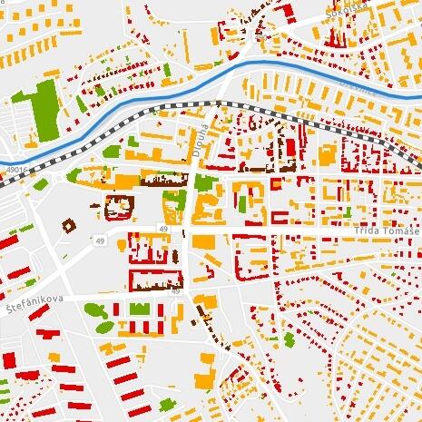 Mapa proměn města v čase (↗)