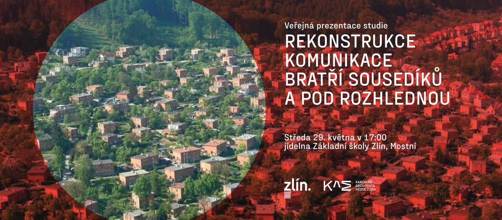 Veřejná prezentace studie Rekonstrukce komunikace Bratří Sousedíků a Pod Rozhlednou